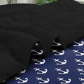 Pamnest Twin Comforter Set Nautical Navy Blue 5 Pcs Bedding Size Twin by Deal US