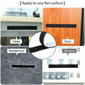 BQS 1" Self Adhesive Hook and Loop Tape 16ft Black Sticky Back Fastener by Deal US