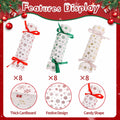 CCINEE Christmas Treat Boxes 24 Pack DIY Snowflake Ribbon Red Paper by Deal US