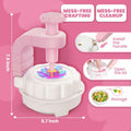 windpaint Arts and Crafts DIY Fabric Flower Bouquet Kit for Kids Pink by Deal US