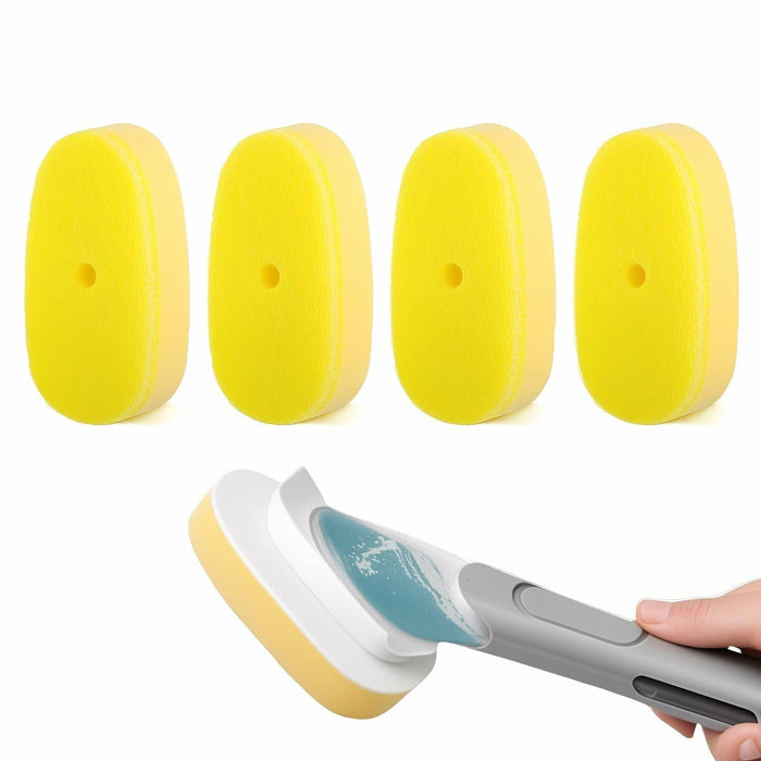 Yieyosd Compatible Dish Daddy Refill Heads 4Pack Yellow Sponge Refills by Deal US
