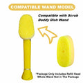 Yieyosd Compatible Dish Daddy Refill Heads 4Pack Yellow Sponge Refills by Deal US