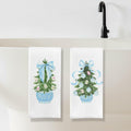 SereneHanctuary Chinoiserie Pink Bow Martini Kitchen Towels 16x24 Set of 4 by Deal US