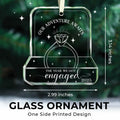 NewEleven Valentines Day Gifts 2025 Glass Ornaments for Couples Engaged 2025 by Deal US