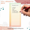 Henzavk 4 Pack Magnetic Notepads Refrigerator Full Magnet Back 50 Sheets by Deal US