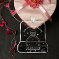 NewEleven Valentines Day Gifts 2025 Glass Ornaments for Couples Engaged 2025 by Deal US
