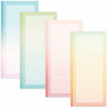 Henzavk 4 Pack Magnetic Notepads Refrigerator Full Magnet Back 50 Sheets by Deal US
