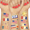 xo, Fetti Fourth of July Tattoos 70 Styles Red White Blue Gold Patriotic by Deal US