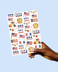 xo, Fetti Fourth of July Tattoos 70 Styles Red White Blue Gold Patriotic by Deal US