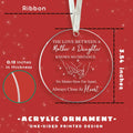 HUNIGIFT Daughter Christmas Ornament 2025 Acrylic Large 13 Daughter OPEN BOX by Deal US