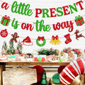 Ruicenbabiii Red A Little Present Is on the Way Baby Shower Banner Christmas by Deal US