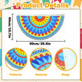 WUEURU Fiesta Decorations Cinco De Mayo Centerpiece Rainbow Mexican 15Pcs by Deal US