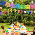 WUEURU Fiesta Decorations Cinco De Mayo Centerpiece Rainbow Mexican 15Pcs by Deal US