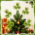 babyye 6 Pcs Christmas Tree Topper 17in Green Curly Plush Decorations by Deal US