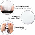 ONLY 2x2 Striped Rib Knit Fabric White 6x35 Inches Polyester Spandex by Deal US