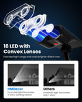 HMDecor Solar Spot Lights Outdoor IP67 Waterproof 4 Pack Cold White 6500K by Deal US
