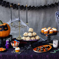 Color Poem Ornament 10in Black Dripless Halloween Taper Candles Set of 4 by Deal US