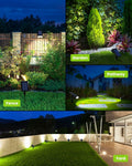 HMDecor Solar Spot Lights Outdoor IP67 Waterproof 4 Pack Cold White 6500K by Deal US