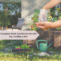 Eden Reclaimed 15-Pack Biodegradable 3.5" Plant Grow Bags with Labels by Deal US