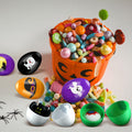 Fulmoon Halloween Plastic Skeleton Eggs Spiders Party Supplies 164 Pcs Orange by Deal US