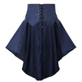 COSDREAMER Steampunk Ruffle Pirate Corset Skirt Belt Blue Size XL by Deal US