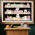 Pasimy Spooky Book Club Bulletin Board Set Ghost Halloween Classroom Decor by Deal US