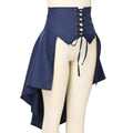 COSDREAMER Steampunk Ruffle Pirate Corset Skirt Belt Blue Size XL by Deal US