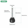 M METERXITY 6-Pack M4x25mm Knurled Clamping Knobs Carbon Steel Black by Deal US