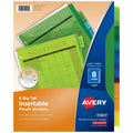 Worksaver Big Tab Dividers Set of 3 Plastic Insertable 5-Tab by Deal US