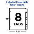 Worksaver Big Tab Dividers Set of 3 Plastic Insertable 5-Tab by Deal US