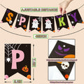 Fxozru Spooky Halloween Banner Bats Sticker Pink Purple Black Orange by Deal US