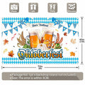 ZTHMOE Oktoberfest Photography Backdrop 72x43inch Blue White Bavarian by Deal US