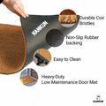KANKUN Coco Coir Door Mat Heavy Duty Backing Welcome 17x30 Halloween3 by Deal US