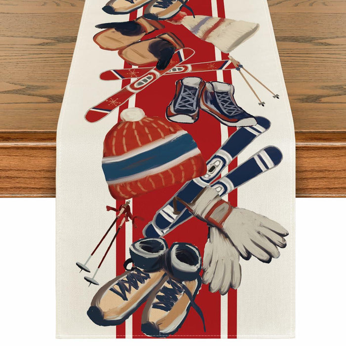 Artoid Mode Red Snowboarding Christmas Table Runner 13x48 Inch by Deal US