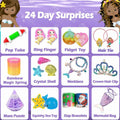 GOGREENWOVEN Advent Calendar 2025 37Pcs Toy Mermaid Purple Xmas Countdown by Deal US