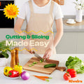 Riveira Maple Wood Cutting Board Natural with Juice Grooves Durable Kitchen by Deal US