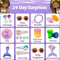 GOGREENWOVEN Advent Calendar 2025 37Pcs Toy Mermaid Purple Xmas Countdown by Deal US