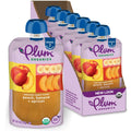 Plum Organics Stage 2 Baby Food Peach Banana Apricot 4oz Pouch Pack of 6 by Deal US