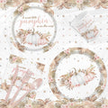 MEHOFOND Boho Fall Pumpkin Baby Shower Decorations 194 Pcs Floral Set by Deal US