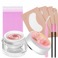 Anforlin Lash Remover Kit 10g Peach Scent with Eye Pads Brushes Tweezers by Deal US