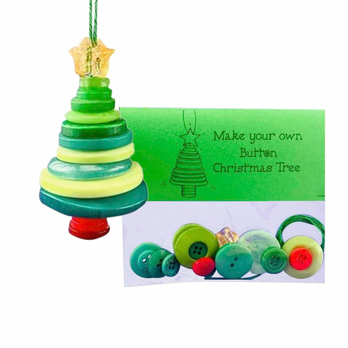 Vrogadso DIY Button Christmas Tree Ornament Kit Multicolor Standard Size by Deal US