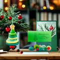Vrogadso DIY Button Christmas Tree Ornament Kit Multicolor Standard Size by Deal US
