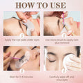 Anforlin Lash Remover Kit 10g Peach Scent with Eye Pads Brushes Tweezers by Deal US