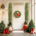 SHareconn 9FT Artificial Norfolk Pine Garland with Pine Cones Red Berries Green by Deal US