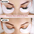 Anforlin Lash Remover Kit 10g Peach Scent with Eye Pads Brushes Tweezers by Deal US