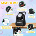 LunaVitalia Bubble Machine Automatic Bubble Blower 90° Adjustable Battery by Deal US