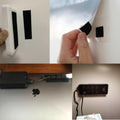Melsan 1x4in Hook and Loop Strips Adhesive Black 15 Sets Strong Mounting Tape by Deal US