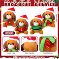 VioraWhite 16 Pack Mini Stuffed Dogs Plush Toys Colorful 4 Inches by Deal US