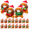 VioraWhite 16 Pack Mini Stuffed Dogs Plush Toys Colorful 4 Inches by Deal US