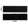 Melsan 1x4in Hook and Loop Strips Adhesive Black 15 Sets Strong Mounting Tape by Deal US